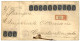 RUSSIAN POST OFFICE - METELIN : 1906 10k (x13), One Copy With Fault Canc. ROPIT METELIN On Large REGISTERED Envelope To  - Turkish Empire