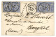 SIAM - PRE - U.P.U Mail : 1877 FRANCE 25c (x4) Canc. ST QUENTIN On Envelope To BANGKOK (SIAM). Verso, SINGAPORE In Red.  - 1849-1876: Klassik