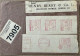 GREAT BRITAIN 1949, COVER FRONT ONLY, CUT OUT IMPERIAL & FOREIGN PARCEL POST, ADVERTISING, HENRY DERRY & CO. METER STICK - Lettres & Documents