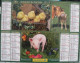 FRANCE - Almanach Du Facteur 2005 - Ane Et ânon - Coq - Brebis Et Agneau - Poussins - Vache Et Veau - Cochon - Tamaño Grande : 2001-...