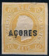 Açores, 1868, # 2, Com Certificado, MH - Azores