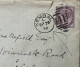 GREAT BRITAIN 1890, COVER USED, KENDAL CITY DUPLEX NUMBER CANCEL, QUEEN STAMP, COLCHESTER CITY CANCEL, DATE DOUBLE. - Briefe U. Dokumente