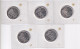 5 Silbermünzen 10 DM 1999 Goethe Weimar Prägeanstalten A, D, F, G, J PP - Sonstige – Europa
