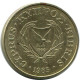 1 CENTS 1985 CHIPRE CYPRUS Moneda #AP327.E.A - Chipre