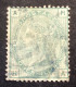 GB39 Victoria 1 S Vert YT 53 Planche 13 Tige De Rose Oblitéré - Used Stamps