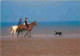 Animaux - Chevaux - Promenade Equestre Sur La Plage - Chiens - Carte Neuve - CPM - Voir Scans Recto-Verso - Chevaux