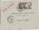 1951 - GUYANE - POSTE AERIENNE YVERT N°37 RARE SEUL SUR LETTRE De CAYENNE => PARIS - Briefe U. Dokumente