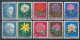 Switzerland / Helvetia / Schweiz / Suisse 1963 & 1964 ⁕ Pro Juventute Mi.786-790 & Mi.803-807 ⁕ 10v Used - Used Stamps