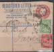 G.B.   Enveloppe ENTIER  GEORGE V  1p + Complément De 0.5p Et 1p  Recommandée  De LONDON  Le 22 Déc 1914 Pour PARIS - Entiers Postaux