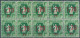 C5899 Hungary Parcel Stamp Agriculture Harvest Ovprnt Plate Block Of 10 Used 2xERROR - Posta