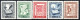 2895.ICELAND,ISLANDE 1953 OLD MANUSCRIPTS #245-249 MNH,VERY FINE AND FRESH. - Nuevos