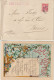 1896 - JAPAN - CARTE LITHO + ENVELOPPE De YOKOHAMA => PARIS - Cartas & Documentos