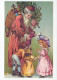 SANTA CLAUS CHILDREN CHRISTMAS Holidays Vintage Postcard CPSM #PAK376.GB - Santa Claus