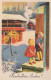 Feliz Año Navidad GNOMO Vintage Tarjeta Postal CPSMPF #PKD350.ES - Neujahr