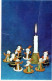 Feliz Año Navidad VELA Vintage Tarjeta Postal CPSMPF #PKD165.ES - Neujahr