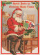 PAPÁ NOEL NAVIDAD Fiesta Vintage Tarjeta Postal CPSM #PAK703.ES - Santa Claus