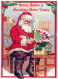 PAPÁ NOEL NAVIDAD Fiesta Vintage Tarjeta Postal CPSM #PAK703.ES - Santa Claus