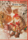 BABBO NATALE Natale Vintage Cartolina CPSM #PAK013.IT - Santa Claus