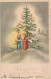 ANGELO Buon Anno Natale Vintage Cartolina CPSMPF #PAG817.IT - Engel