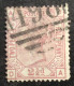 GB46 Victoria 2 1/2 Rose Carminé Globe YT 56 Planche 10 Oblitéré - Usados