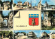 60 - Clermont De L'Oise - Multivues - Blasons - Carte Dentelée - CPSM Grand Format - Voir Scans Recto-Verso - Clermont