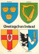 Irlande - Blasons - Munster Leinster Ulster Connacht - CPM - Carte Neuve - Voir Scans Recto-Verso - Sonstige & Ohne Zuordnung