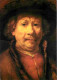 Art - Peinture - Rembrandt Van Rijn - Petit Autoportrait - CPM - Voir Scans Recto-Verso - Malerei & Gemälde