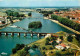 21 - Auxonne - Les Bords De La Saône - Vue Aérienne - Carte Dentelée - CPSM Grand Format - Voir Scans Recto-Verso - Auxonne