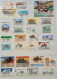 Delcampe - Collection De Timbres Sur Le Thème Des Moyens De Transports. - Collections (without Album)