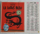 CALENDRIER OBERTHUR TINTIN 1987 Hergé - Agendas