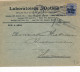 ENVELOPPE 1917  GEPRÜFT MILIT.UBERWACHSTELLE  -  LABORATOIRES OPTIMA BRUXELLES NAAR HORNU 2 SCANS - Sonstige & Ohne Zuordnung