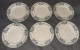 6 Assiettes Plates Des Grands établissements Céramiques De ST AMAND, Modèle 6525 Série 2. Diamètre 22,5cm. - Piatti