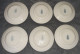 6 Assiettes Plates Des Grands établissements Céramiques De ST AMAND, Modèle 6525 Série 2. Diamètre 22,5cm. - Teller