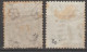 1855 - YVERT N°19/20 OBLITERES - COTE = 400 EUR - Gebruikt