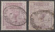 1883 - YVERT N°86 (SUPERBE) + 86a (DEFECTUEUX) OBLITERES - - Gebraucht