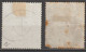 1883 - YVERT N°86 (SUPERBE) + 86a (DEFECTUEUX) OBLITERES - - Oblitérés