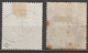 1883 - YVERT N°86 (SUPERBE) + 86a (DEFECTUEUX) OBLITERES - - Used Stamps