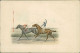 1900s ART EMBOSSED POSTCARD - HORSE RACING - N. 2004/5 (5511) - Chevaux