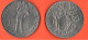 Vaticano 1 + 2 Lire 1941 Papa Pio XII° Vatican City Steel Coin  C 6 - Vaticano (Ciudad Del)