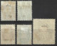 1909 - 1910 : Bureaux Russes Du Levant :  5 Timbres De JAFFA - Levant