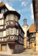 BOUXWILLER Maisons Alsaciennes Avec Pignon Sur La Rue De L Eglise 15(scan Recto-verso) MA820 - Bouxwiller
