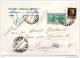 1937 CARTOLINA ESPRESSO CON ANNULLO  San Giovanni Valdarno AREZZO  + FIRENZE - Express Mail