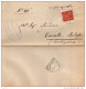1895 LETTERA CON ANNULLO POIANA  MAGGIORE VICENZA -DENTELLATURA SPOSTATA - Poststempel