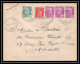 114692 Lettre Recommandé Provisoire Cover Bouches Du Rhone Rognonas Gandon 35f Affranchissement Compose 1948 - Aushilfsstempel