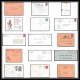 116364 Lot De 14 Lettres Cover Bouches Du Rhone Flammes Diverses Marseille Hotel Des Postes - Collections