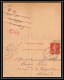 Lettre-110437 Bouches Du Rhone Entier Postal Stationery Carte Lettre Semeuse 10c Rouge Aix-en-Provence Pour Marseille 19 - Cartes-lettres