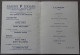 Evian-les-Bains (Haute-Savoie), Hôtels Royal Et Splendide, Menu Lunch, Casino, 30 Juin 1956 - Menükarten