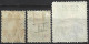 1909 - 1910 : Bureaux Russes Du Levant :  3 Timbres De  TREBIZONDE Oblitérés - Turkish Empire