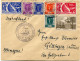 FRANCE LETTRE AVEC VIGNETTE DEPART EXPon PHILAT PARIS 27 NOV 41 L'ART DANS LE TIMBRE POUR L'ALLEMAGNE - Storia Postale