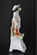 Statuette Chasseur Fusil Cor De Chasse Porcelaine Polychrome XIXè Vieil Andenne Vieux Bruxelles Paris Porte Plume Encens - Altri & Non Classificati